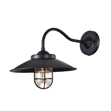 Sunpark Outdoor LED Wall Light Fixture, 3000K, Black Finish 3-7001D-A-05-E26-3000K